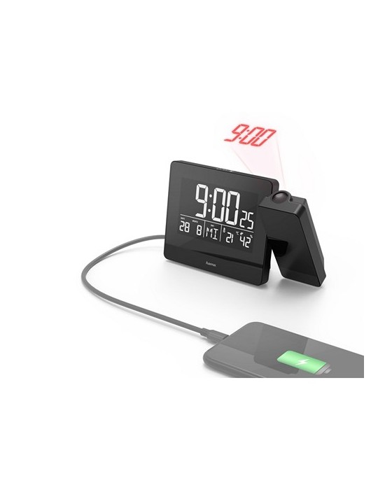 Réveil avec projecteur Hama Plus Charge