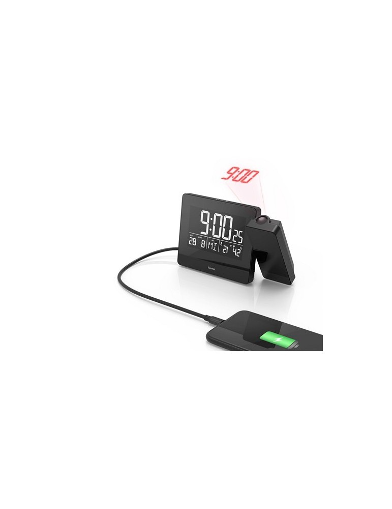 Réveil avec projecteur Hama Plus Charge