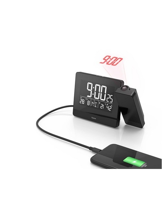 Réveil avec projecteur Hama Plus Charge