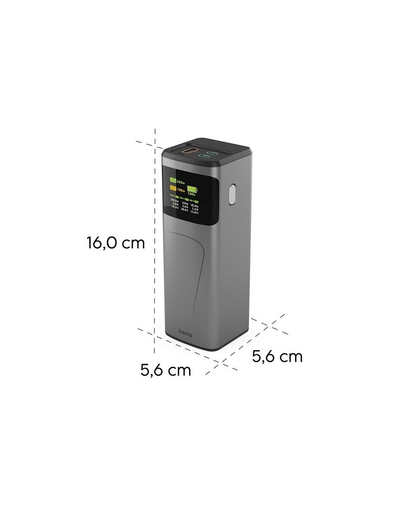 Power Bank 24000 mAh Hama High Power 200W