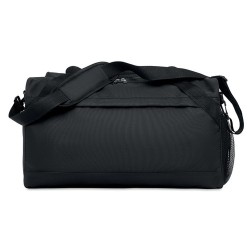 Sac de sport  personnalisé en RPET 600D TERRA + Matières : PET recyclé Couleurs : noir goodies publicitaire événementiel