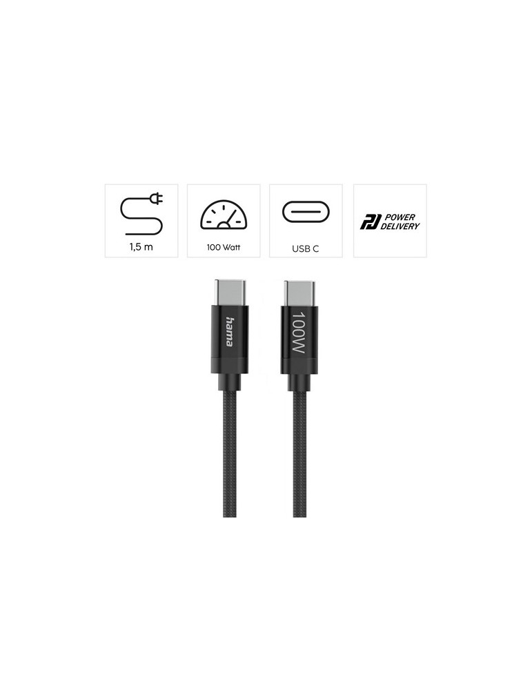 Câble de charge Hama 100W