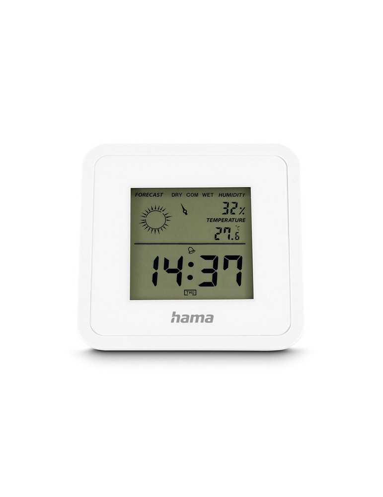 Thermomètre, hygromètre, horloge de bureau Hama Borneo