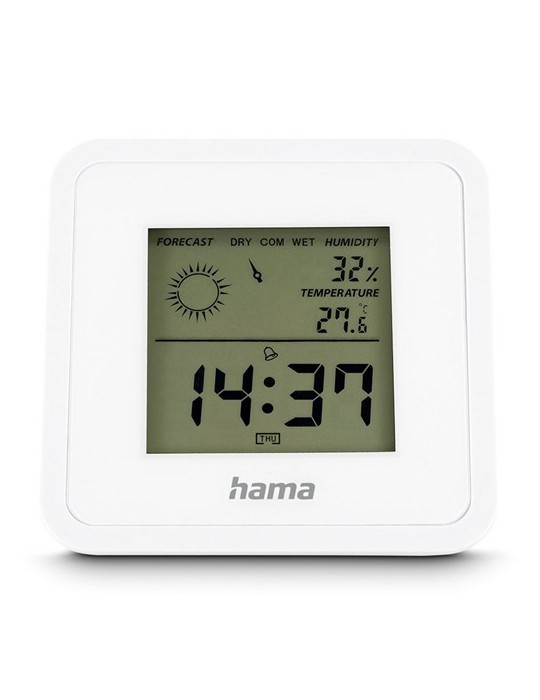 Thermomètre, hygromètre, horloge de bureau Hama Borneo