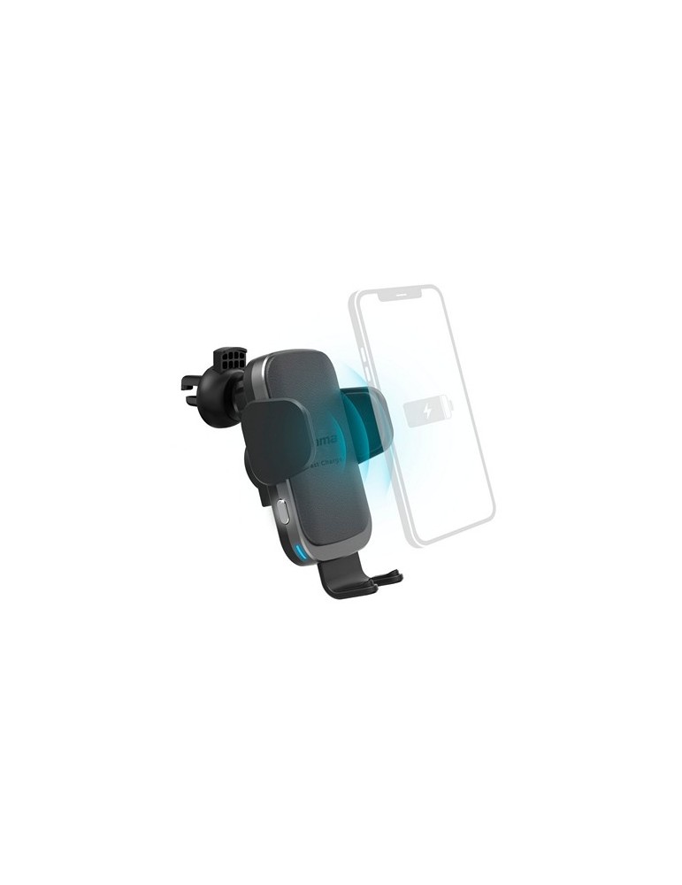 Support de voiture pour téléphone avec chargeur sans fil 10W Hama