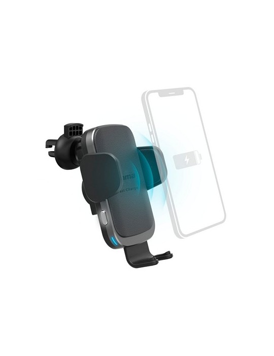 Support de voiture pour téléphone avec chargeur sans fil 10W Hama