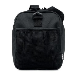 Sac de sport  personnalisé en RPET 600D TERRA + Matières : PET recyclé Couleurs : noir marquage laser ultra précis