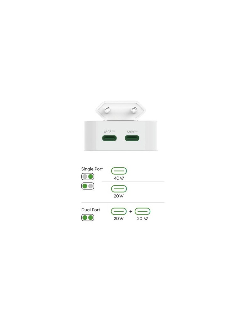 Chargeur mural pliable 40W Hama