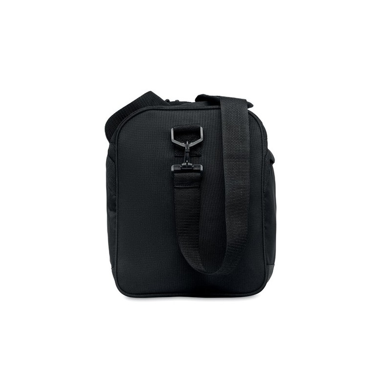 Sac de sport  personnalisé en RPET 600D TERRA + Matières : PET recyclé Couleurs : noir cadeau collaborateur premium