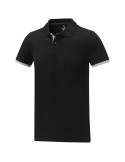 Polo deux tons homme, logo imprimé en coton | Morgan