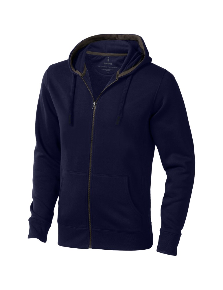 Sweat shirt à capuche full zip unisex de 300 g/m² Arora
