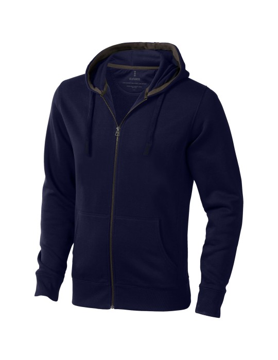 Sweat shirt à capuche full zip unisex de 300 g/m² Arora