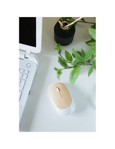 Souris d'ordinateur sans fil, détail bambou | Judith 2