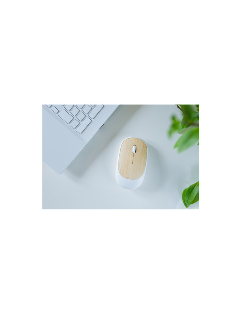 Souris d'ordinateur sans fil, détail bambou | Judith