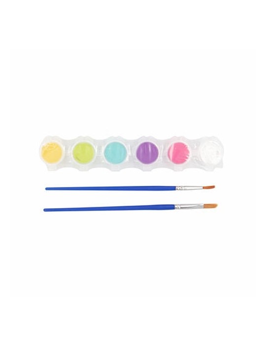 Set de blocs en bois pour la peinture, peintures et 2 pinceaux | Priya