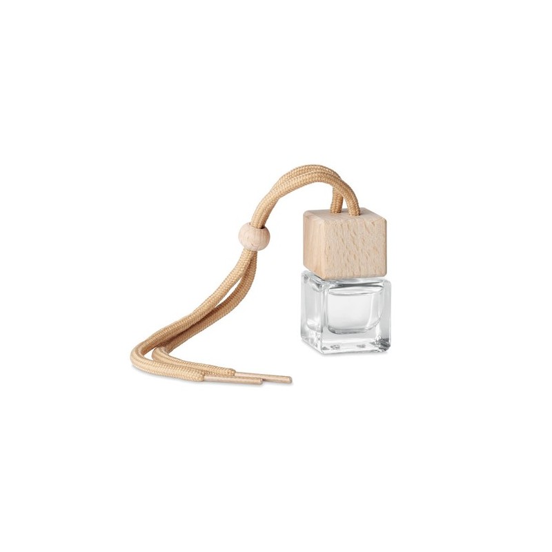 Désodorisant  personnalisé pour voiture FRESH AIR Matières : verre Couleurs : bois