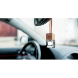 Désodorisant  personnalisé pour voiture FRESH AIR Matières : verre Couleurs : bois cadeau entreprise pas cher
