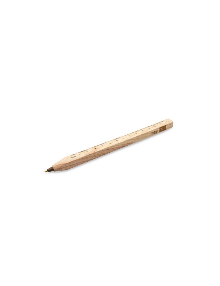 Stylo à bille en bois avec tige de section carrée | Arisoa