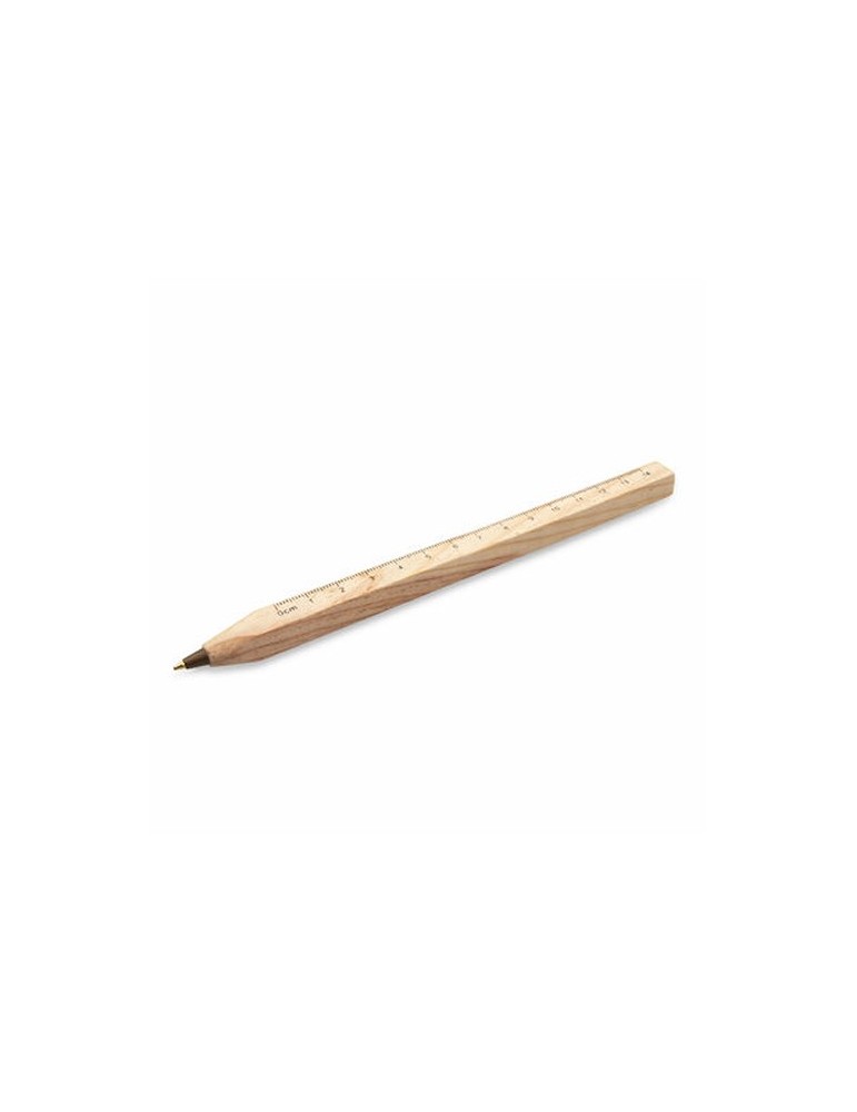 Stylo à bille en bois avec tige de section carrée | Arisoa