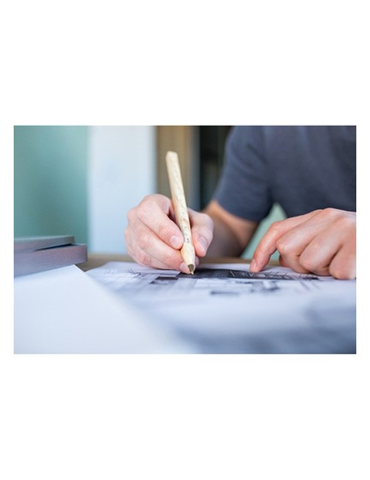Stylo à bille en bois avec tige de section carrée | Arisoa