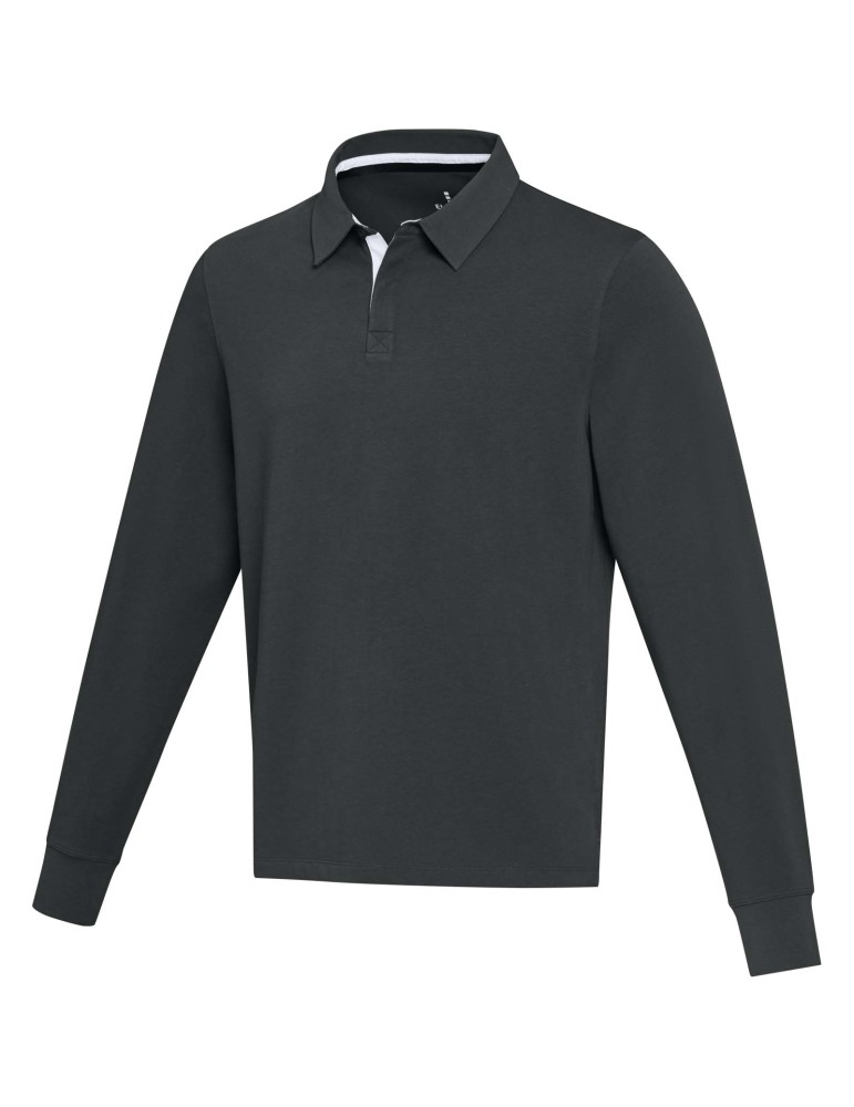 Sweatshirt de rugbyen coton organique Clyde unisexe