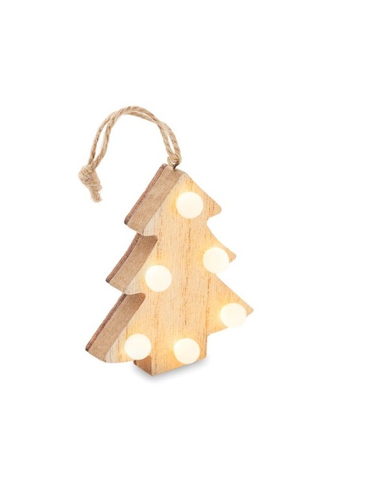 Sapin en Bois Élégant Personnalisé LULIE pour la Décoration de Noël pas cher