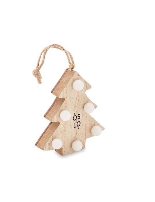 Sapin en Bois Élégant Personnalisé LULIE pour la Décoration de Noël pas cher