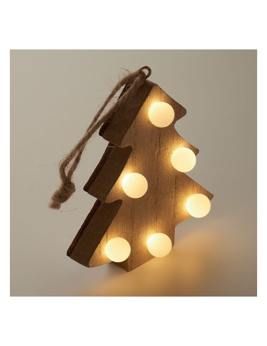 Sapin en Bois Élégant Personnalisé LULIE pour la Décoration de Noël pas cher