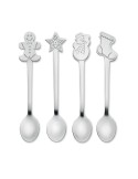 Cuillères à Thé de Noël Personnalisées | Set Pratique et Élégant