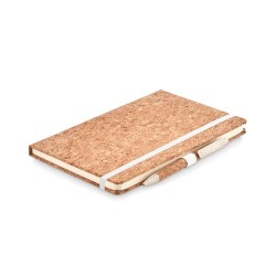Carnet A5 et stylo en liège s - SUBER SET Matières : papier Couleurs : beige