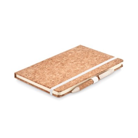 Carnet A5 et stylo en liège s - SUBER SET Matières : papier Couleurs : beige