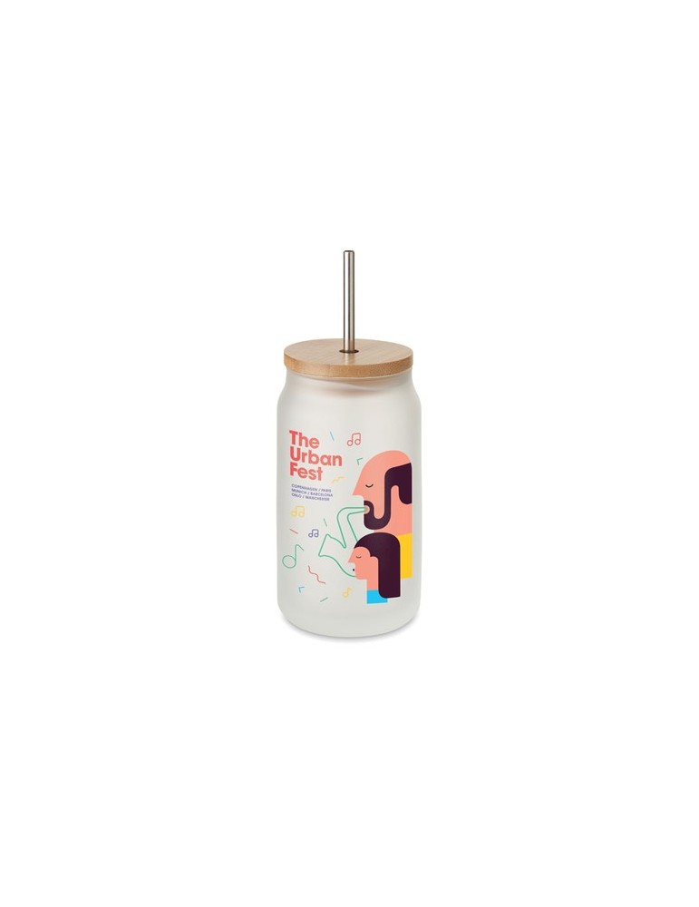 Pot Mason Sublimation 400 ml - Cadeau d'Entreprise Personnalisé
