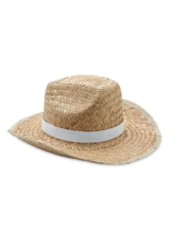 Chapeau cow-boy en paille TEXAS publicitaire