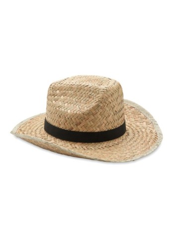 Chapeau cow-boy en paille TEXAS publicitaire 2