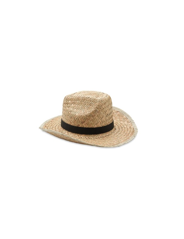 Chapeau cow-boy en paille TEXAS publicitaire