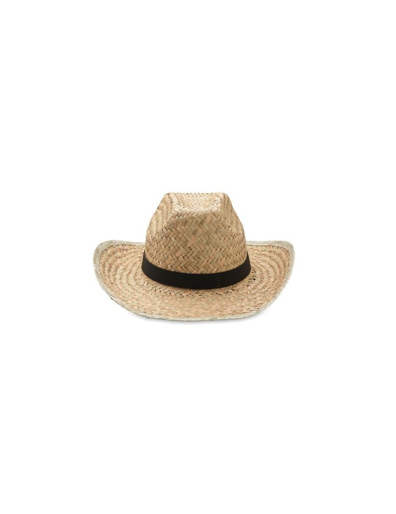 Chapeau cow-boy en paille TEXAS publicitaire