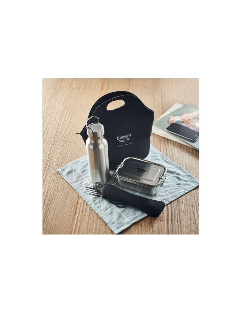 Set à Déjeuner Personnalisé en Acier Inox ILY - Cadeau Idéal pas cher