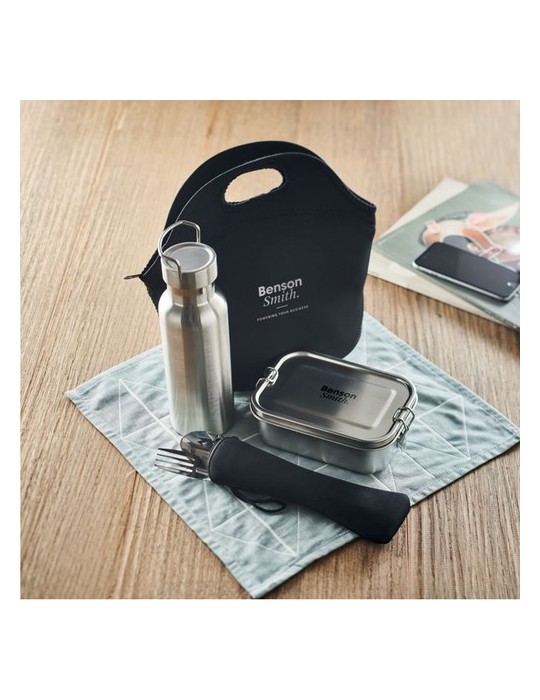 Set à Déjeuner Personnalisé en Acier Inox ILY - Cadeau Idéal pas cher