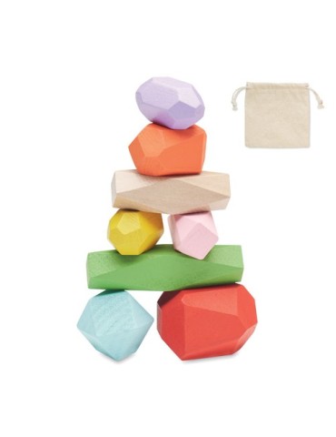 Jeu de Construction en Bois Personnalisé DOLMEN - 8 Pièces pas cher