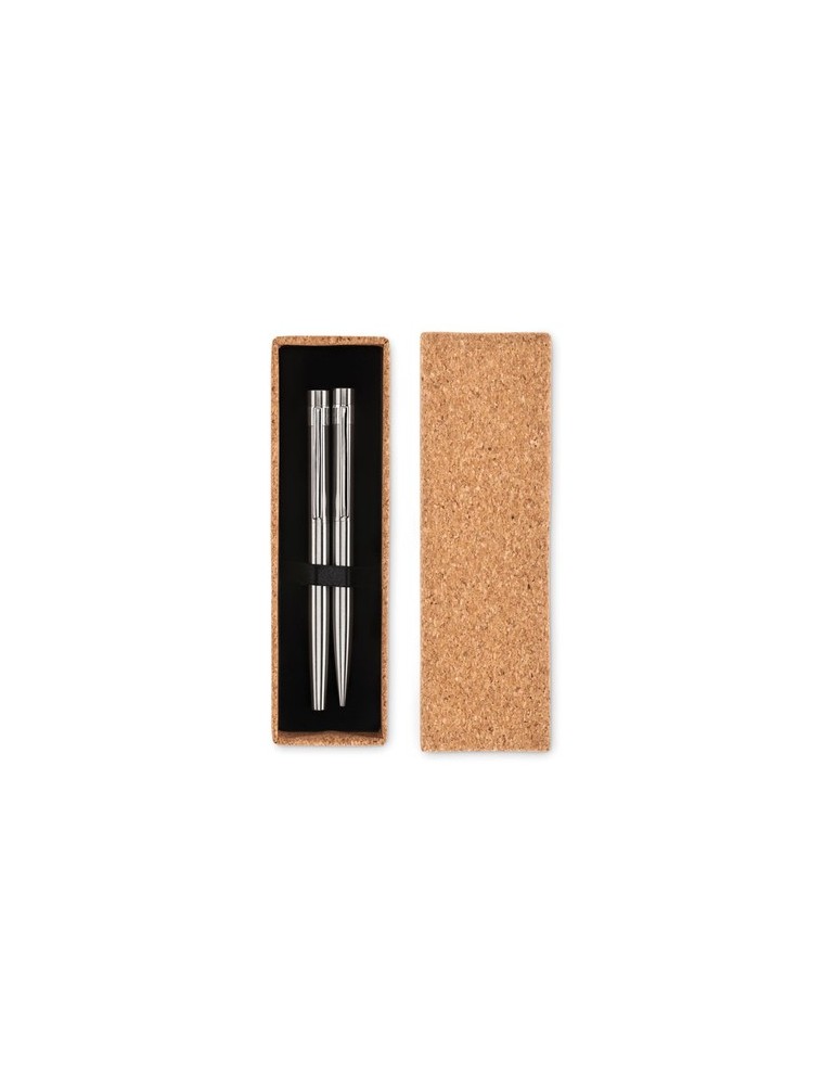 Stylos en Acier Inox Recyclé | GRAZ SET pas cher