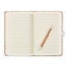 Carnet A5 et stylo en liège s - SUBER SET Matières : papier Couleurs : beige objet promotionnel éco-responsable