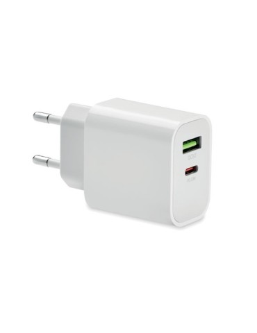 Chargeur 18W 2 Ports Personnalisé pour vos appareils pas cher