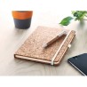 Carnet A5 et stylo en liège s - SUBER SET Matières : papier Couleurs : beige personnalisation rapide en France