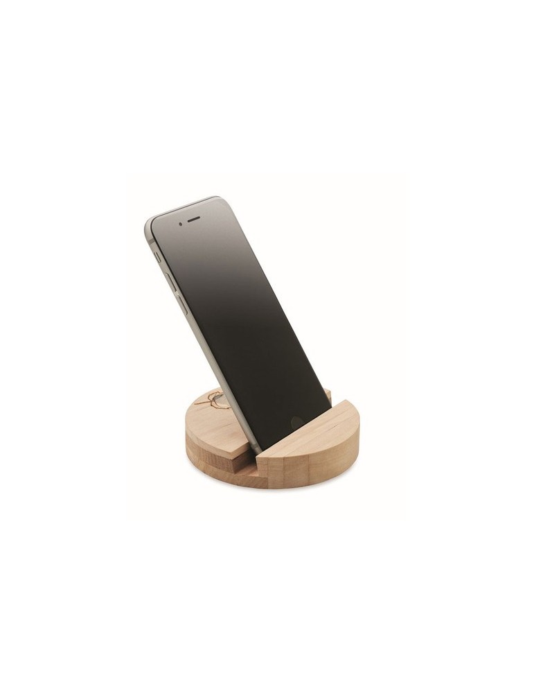 Support téléphone  en bouleau Personnalisé pas cher