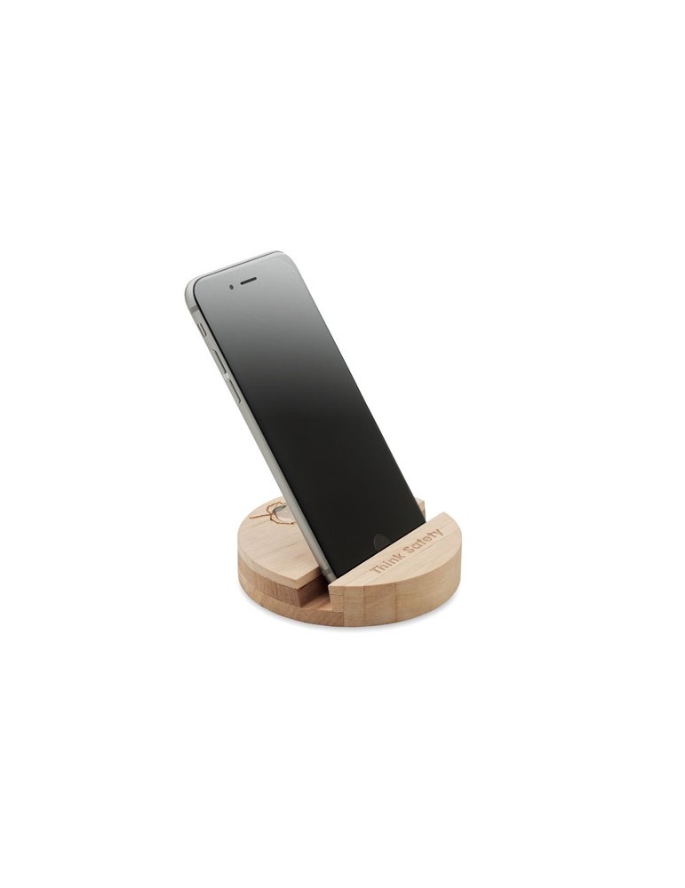 Support téléphone  en bouleau Personnalisé pas cher