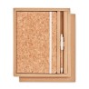 Carnet A5 et stylo en liège s - SUBER SET Matières : papier Couleurs : beige goodies entreprise design