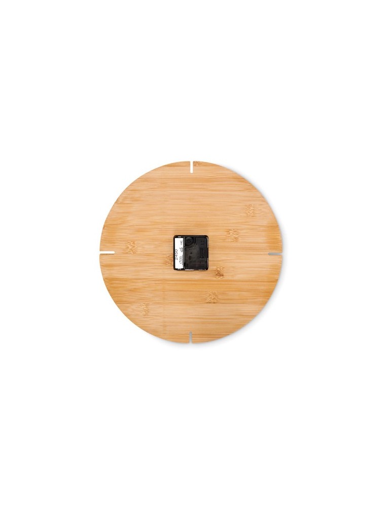 Horloge Murale en Bambou - Objets Publicitaires ESFERE
