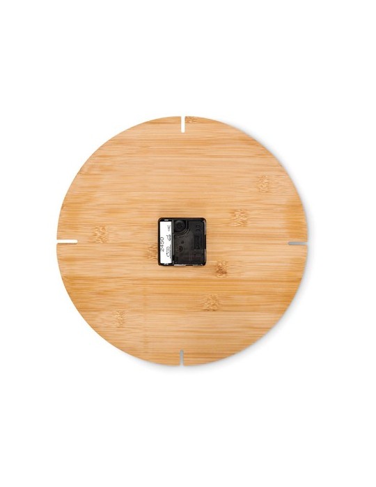 Horloge Murale en Bambou - Objets Publicitaires ESFERE