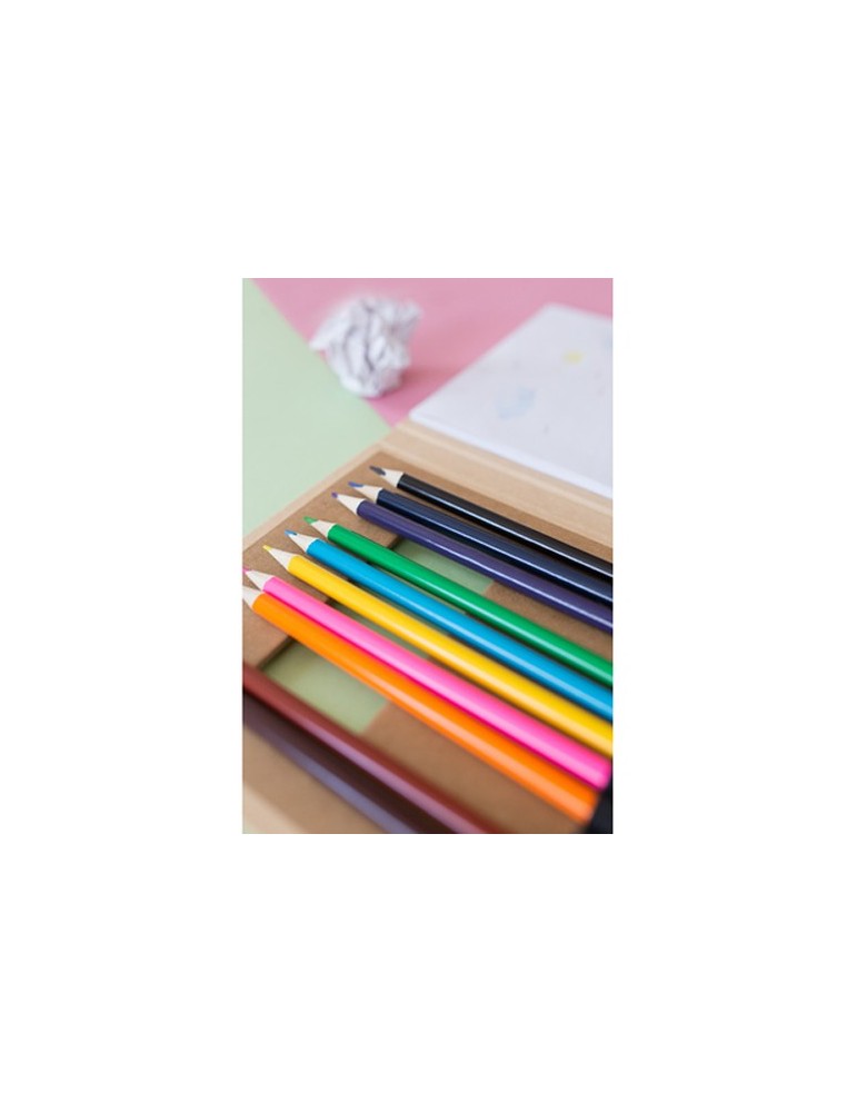 Set de crayons de couleur, carnet de notes | Paddy