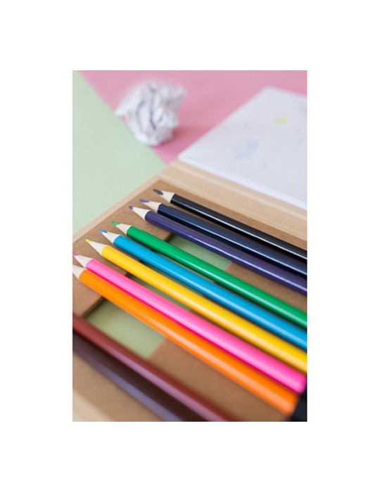 Set de crayons de couleur, carnet de notes | Paddy